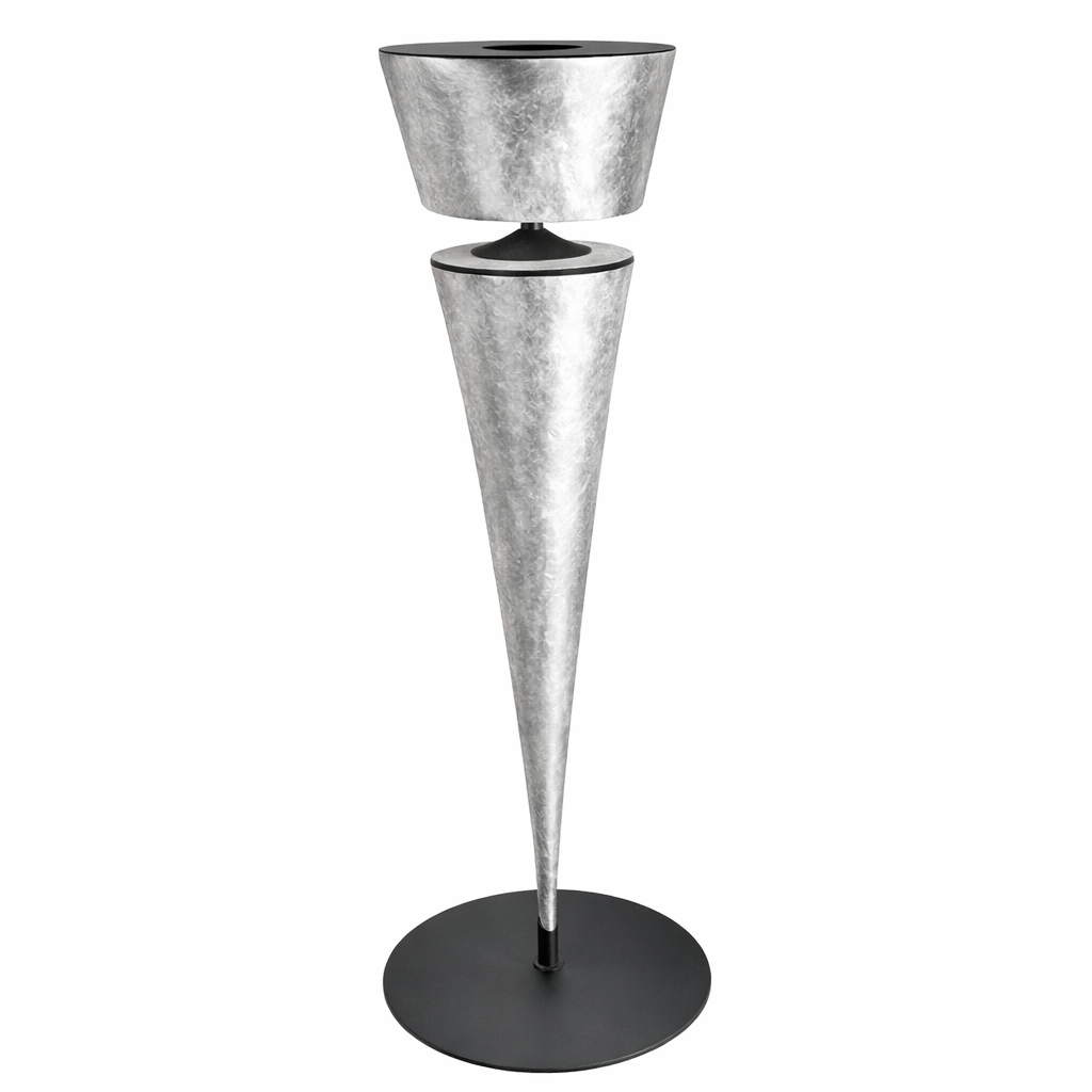 Luxury handmade italian speaker in silver leaf 