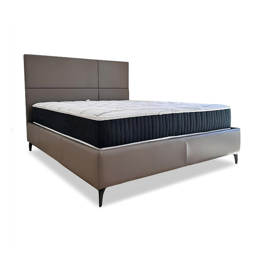 BED VERONA - Bed Leather with Mattress