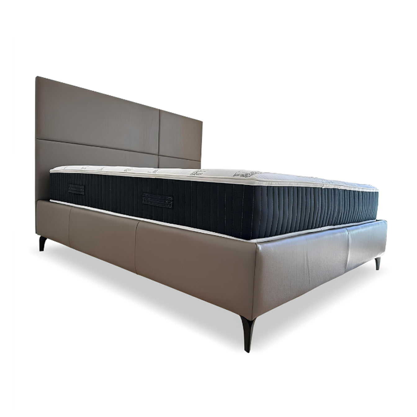 BED VERONA - Bed Leather with Mattress