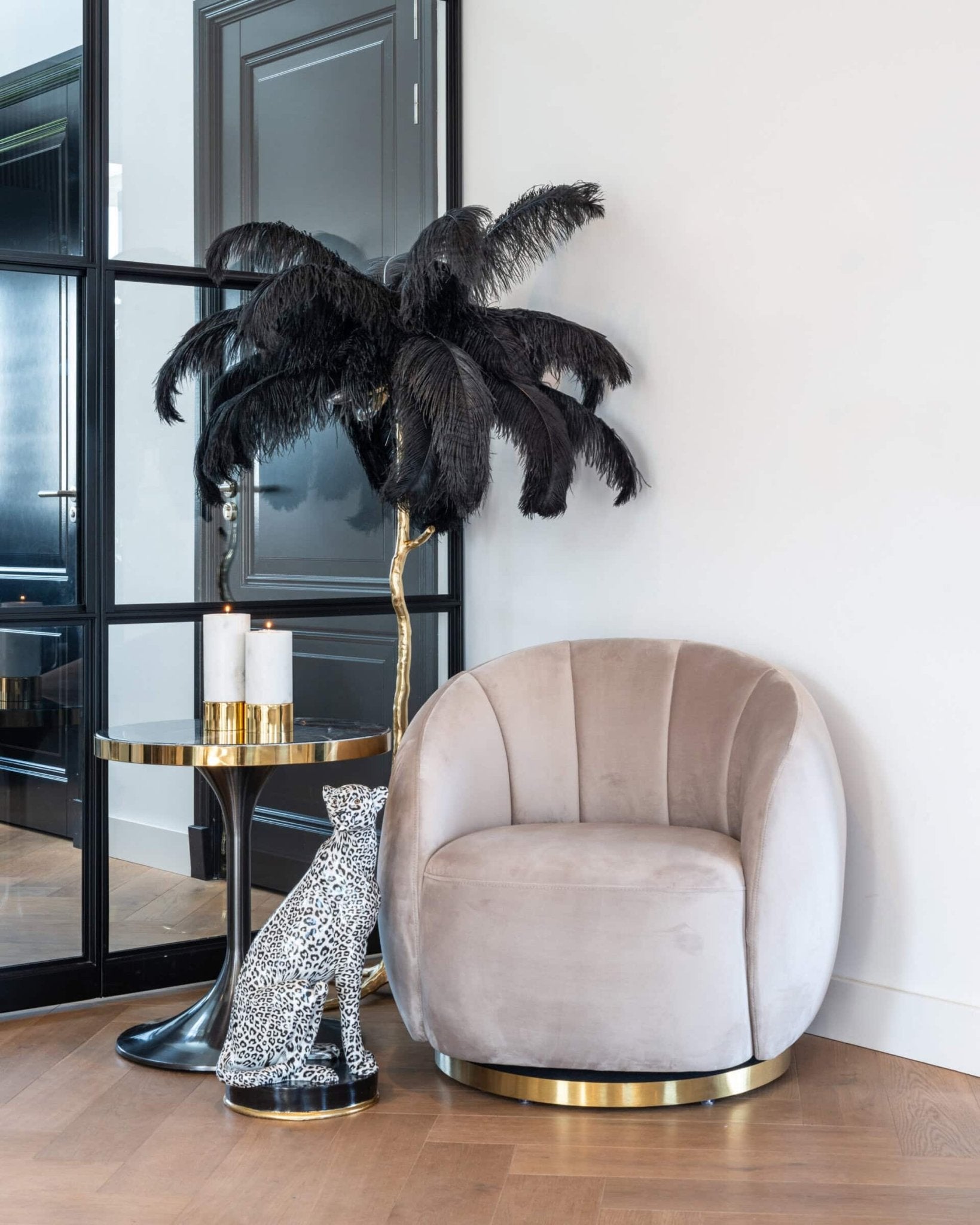 Armchair in white by Richmond Interiors 
