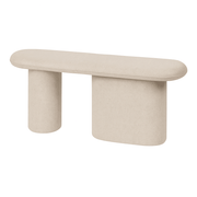 Noo.ma bench in fabric beige 