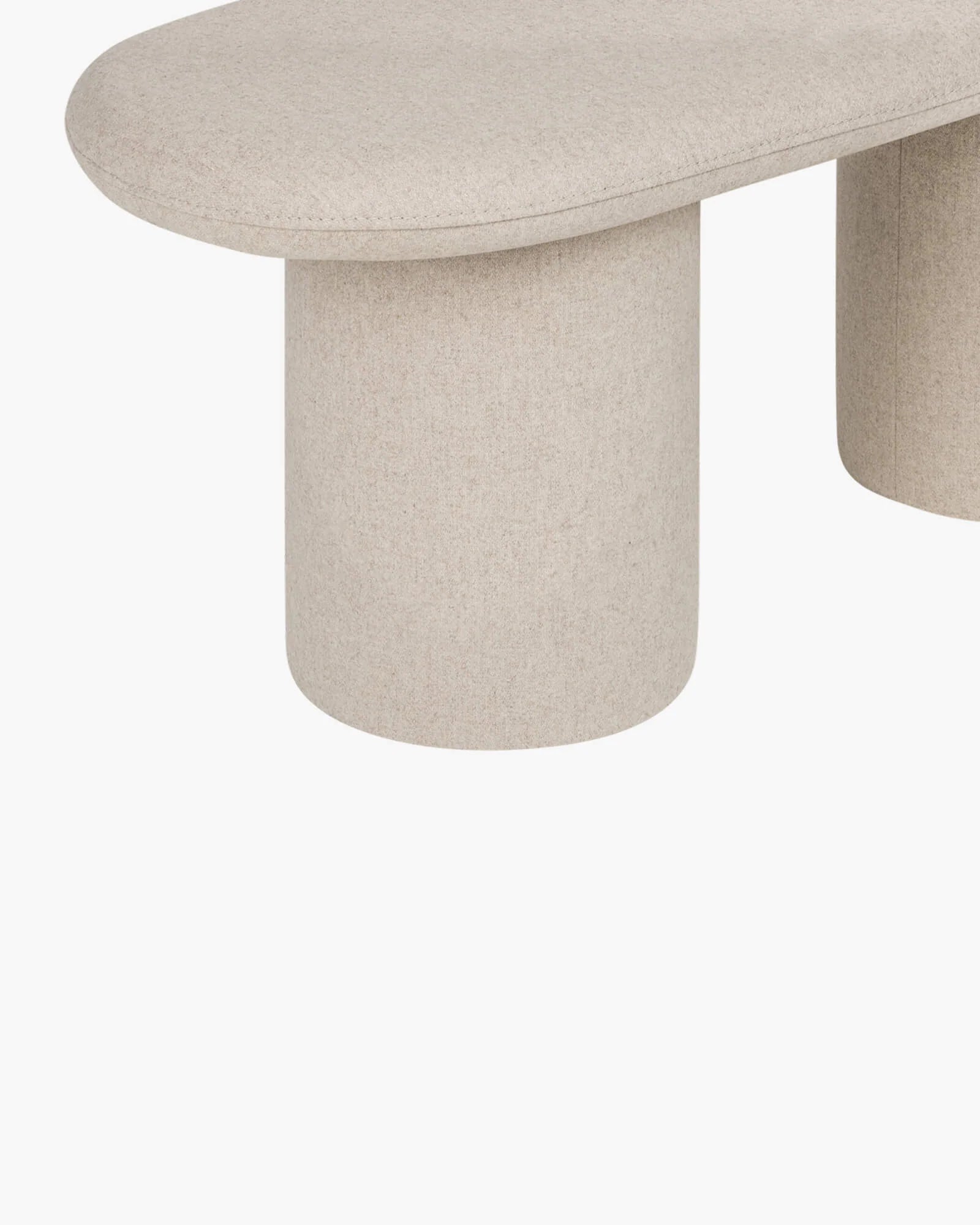 Noo.ma bench in fabric beige 