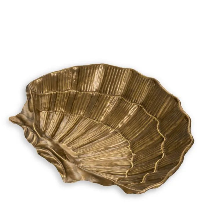 Eichholtz seashell bowl luxury decorative bowl white background
