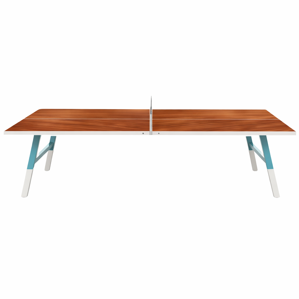 Luxury handmade tennis table in brown wood by Koralturk