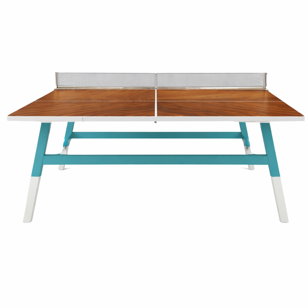 Luxury handmade tennis table in brown wood by Koralturk