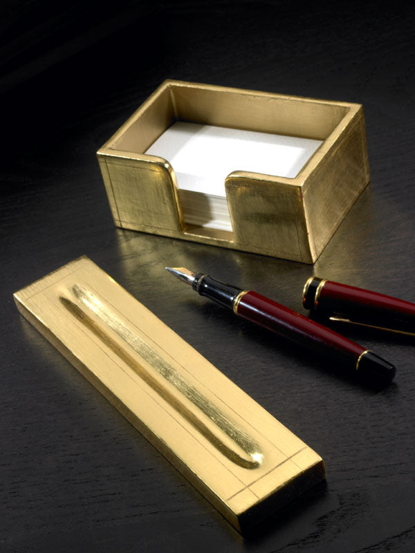 PEN HOLDER 24K GOLD LEAF