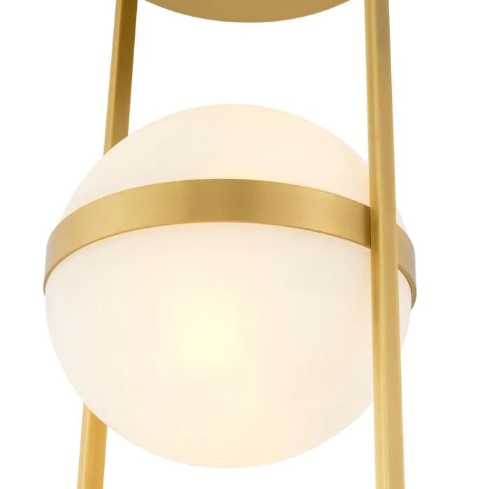 Eichholtz Ceiling Lamp Dover with white glass globes