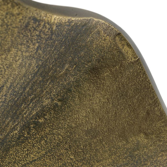 Aurelia Chandelier in vintage brass with sculpted organic design by Eichholtz