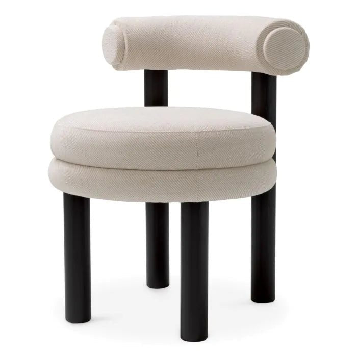 Dining Chair Zoey Eichholtz Fisher sand dining chair