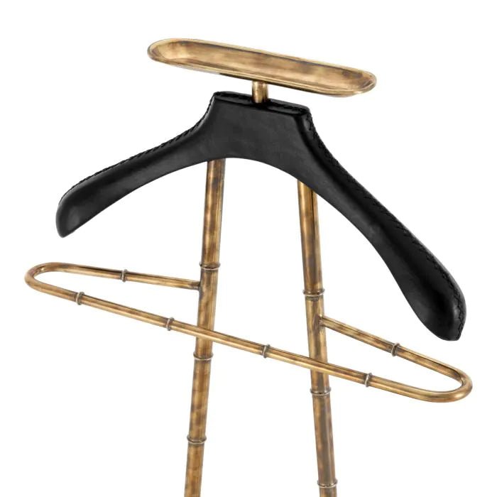 Dressboy Baker Eichholtz nickel valet stand