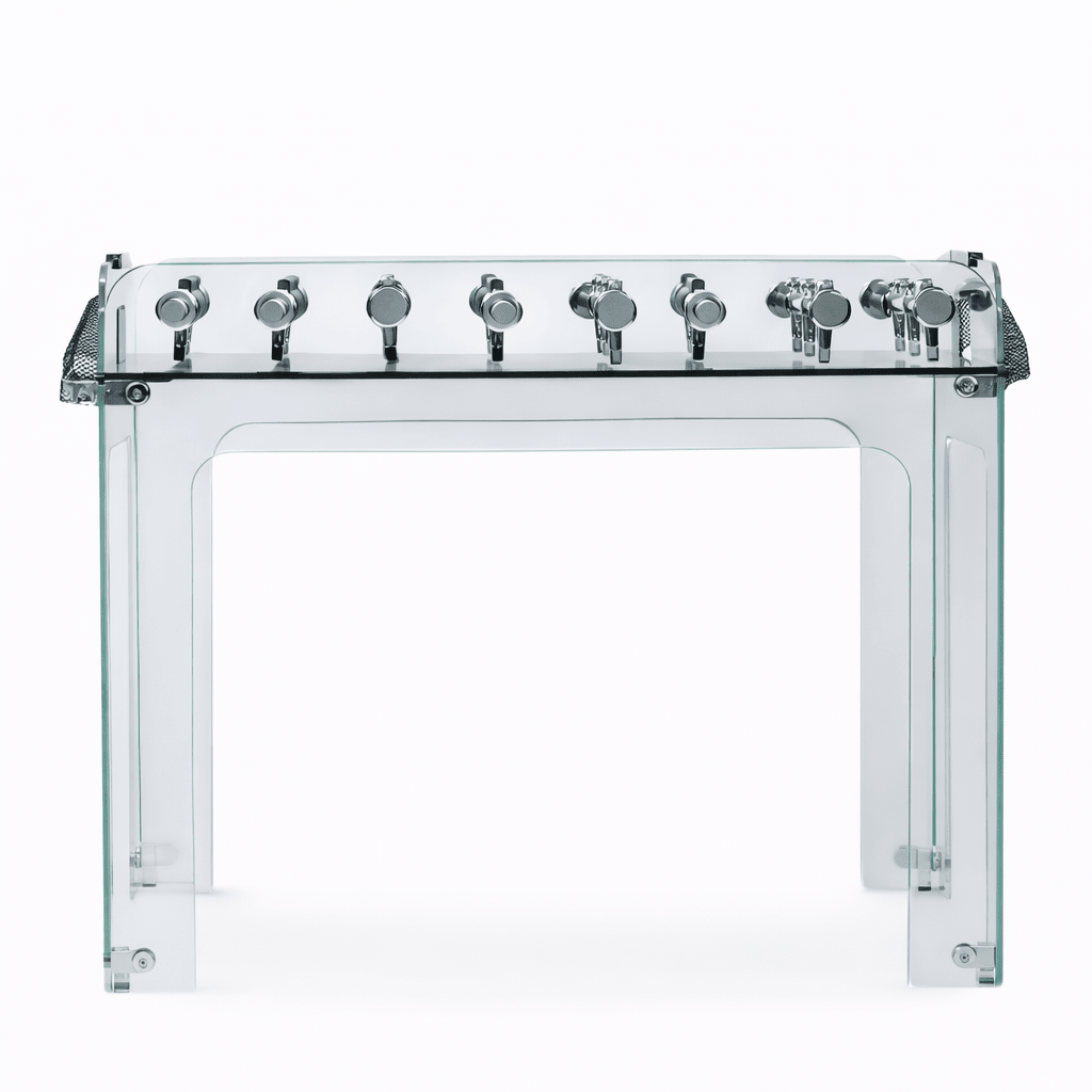 Luxury glass foosball table by Koralturk 