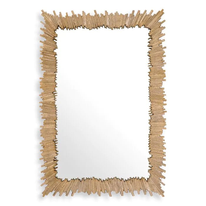 Luxury gold-finish Bryant wall mirror by Eichholtz