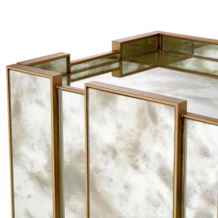Eichholtz Nottingham nightstand luxury bedside table in modern bedroom