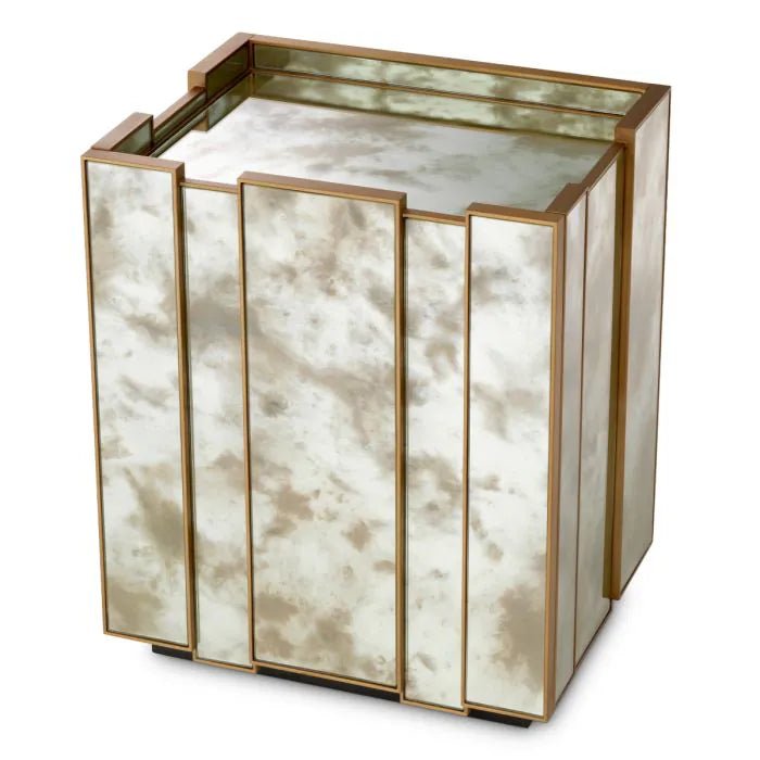 Eichholtz Nottingham nightstand luxury bedside table in modern bedroom