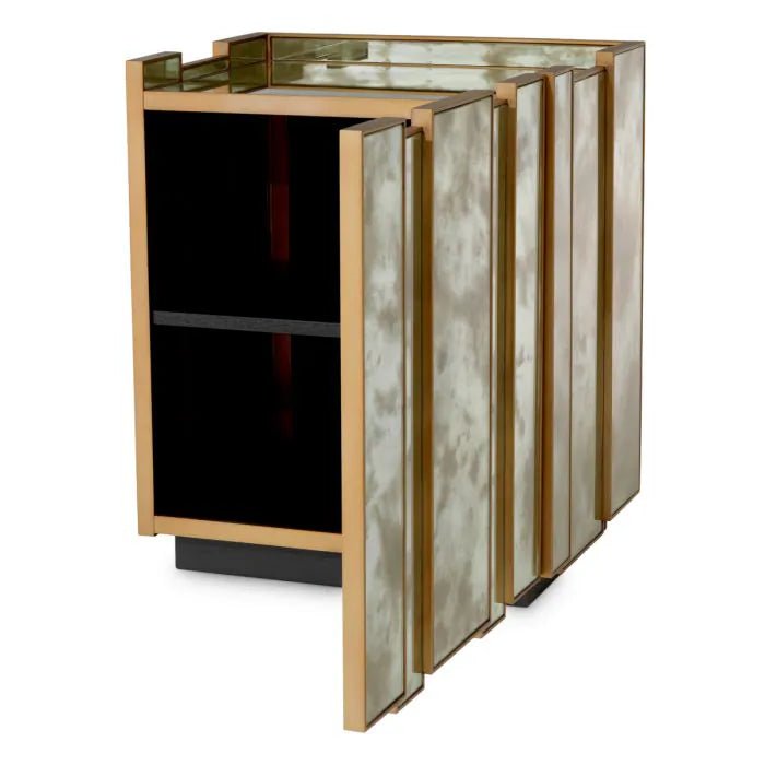 Eichholtz Nottingham nightstand luxury bedside table in modern bedroom