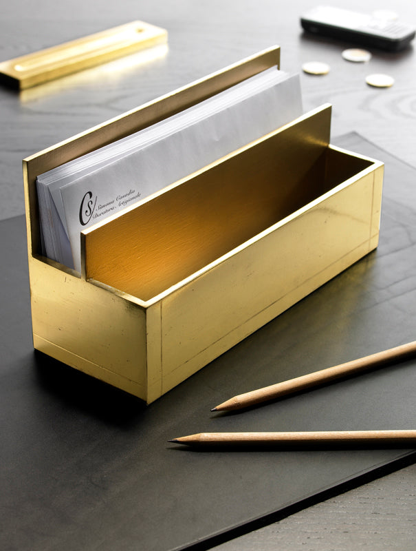 OFFICE SET OF 6 PIECES 24K GOLD LEAF