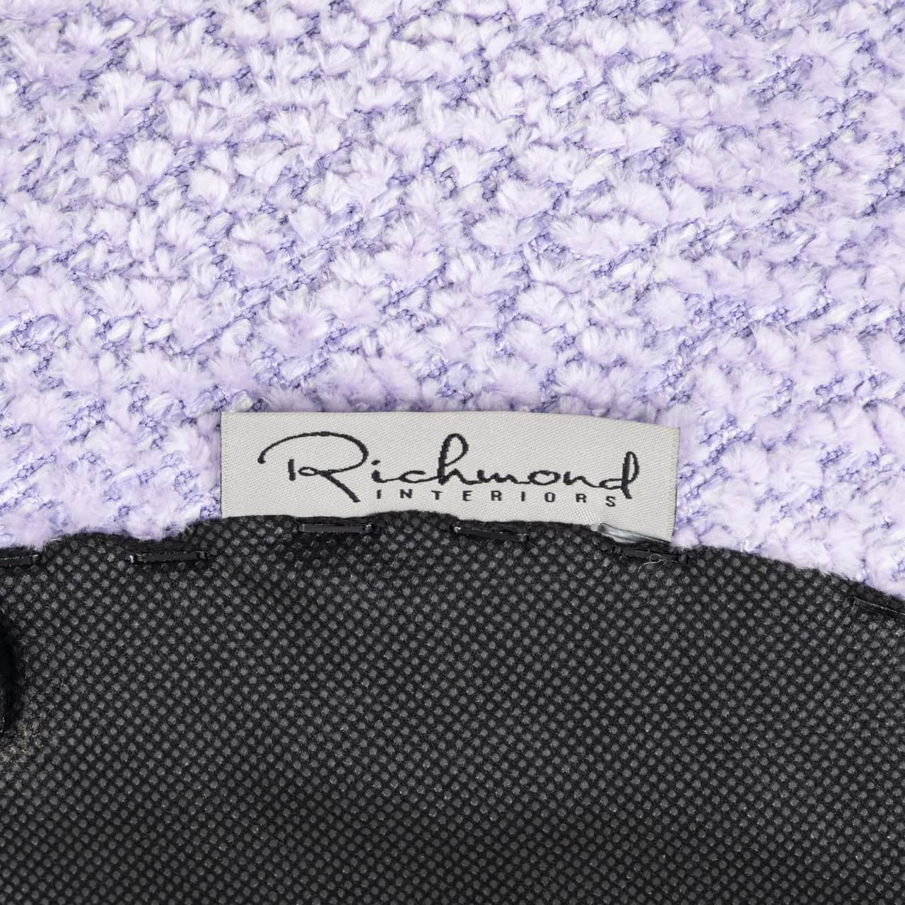 Richmond's interiors pink fabric pouf  
