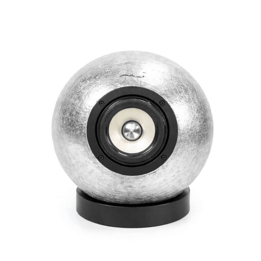 Luxury Dedalica speaker in silver leaf clay 