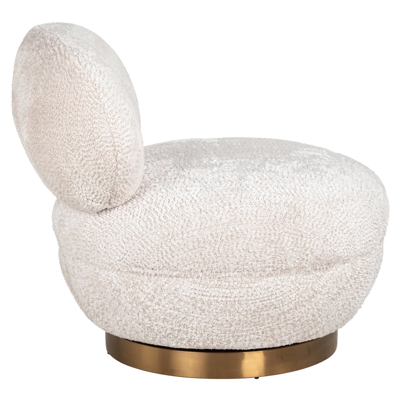 Swivel Chair Jace Richmond textured fabric armchair