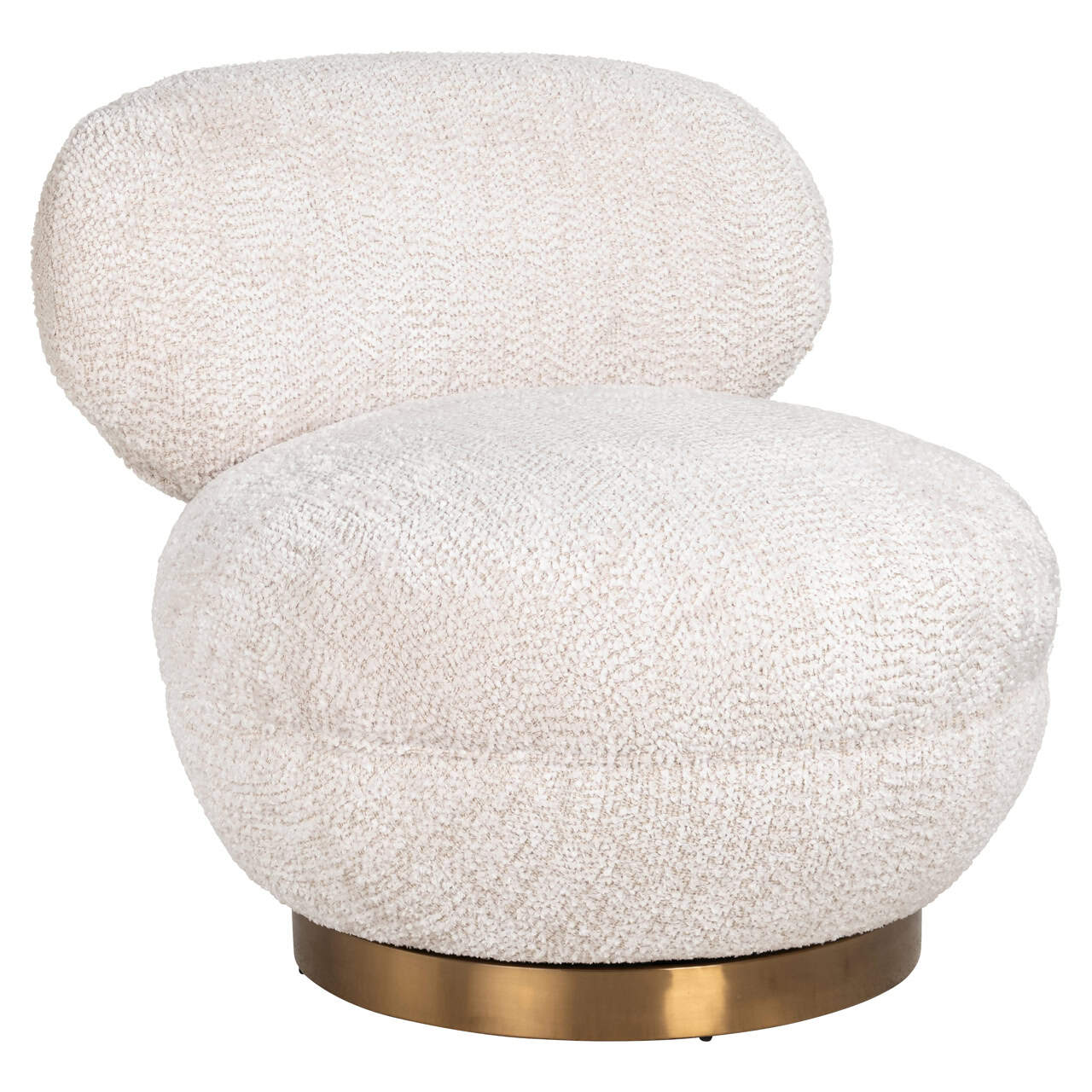Swivel Chair Jace Richmond textured fabric armchair