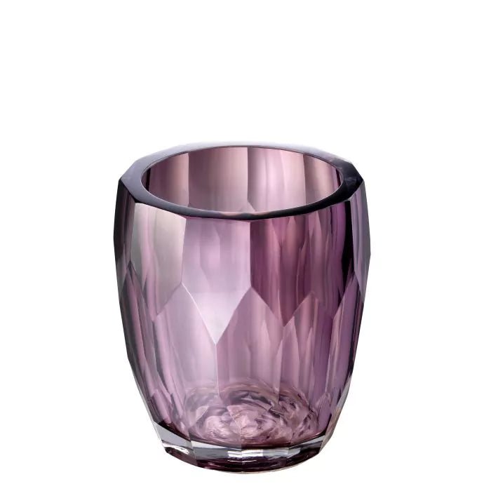 luxury hand-cut glass marquis vase in seasonal colors