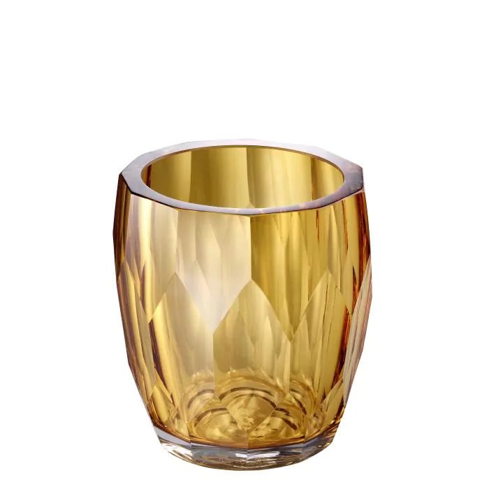 luxury hand-cut glass marquis vase in seasonal colors