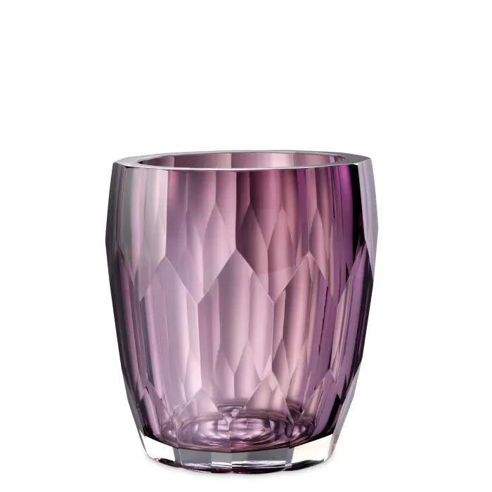 luxury hand-cut glass marquis vase in seasonal colors