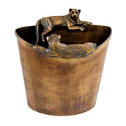 Jordan Wine Cooler in vintage brass by Eichholtz