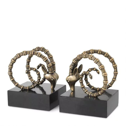 BOOKEND IBEX SET OF 2