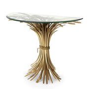 Console Table Bonheur Eichholtz gold base glass console