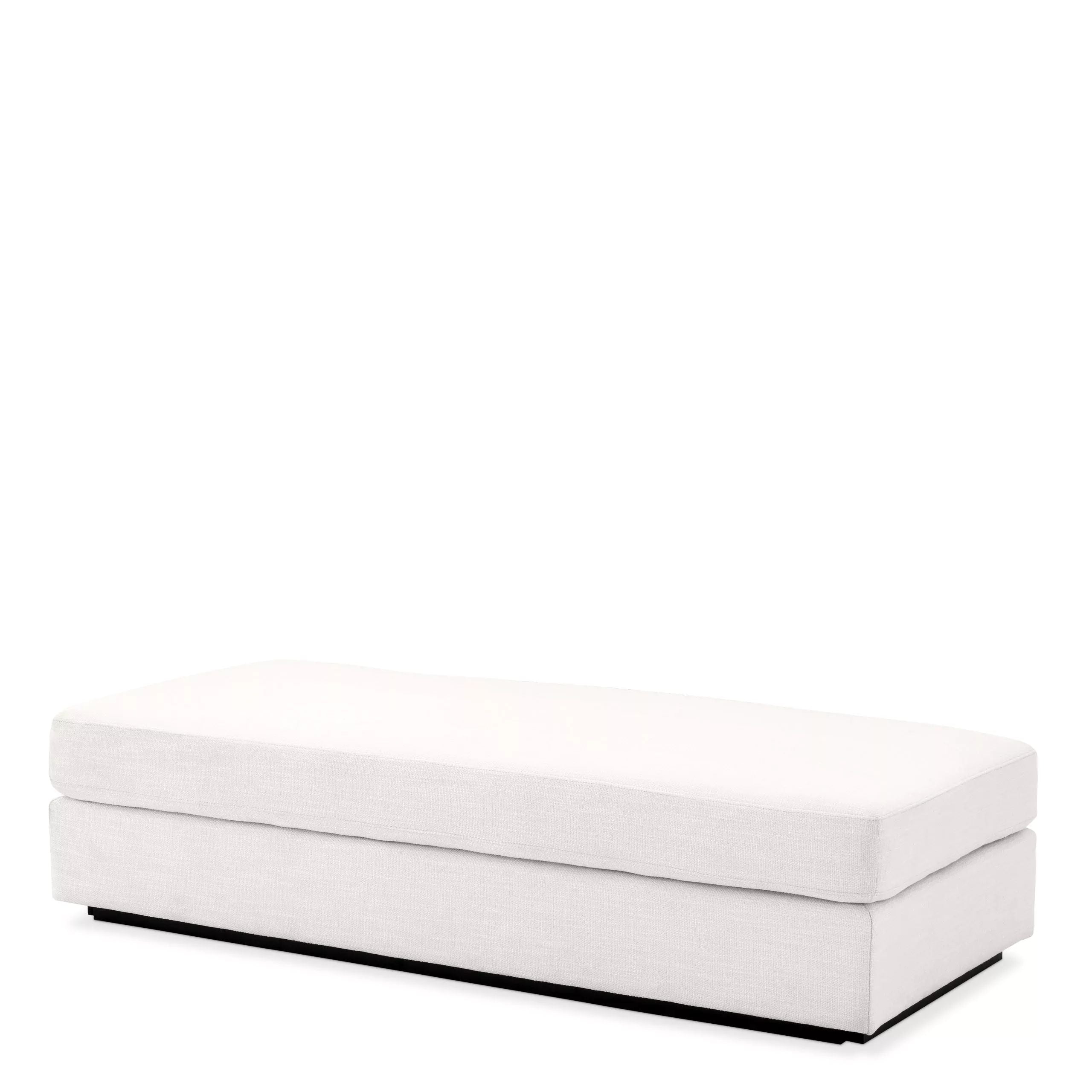 Mondial Avalon White Footstool, Eichholtz