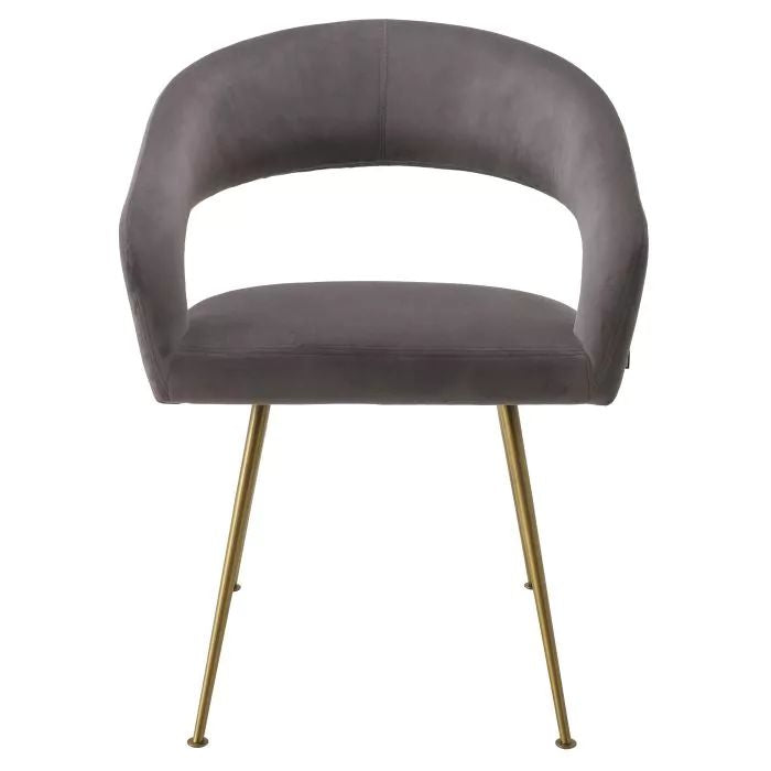 Rocco blush discount velvet dining chair