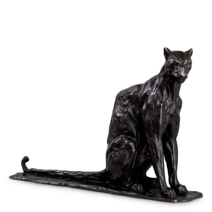 SCULPTURE SITTING PANTHER