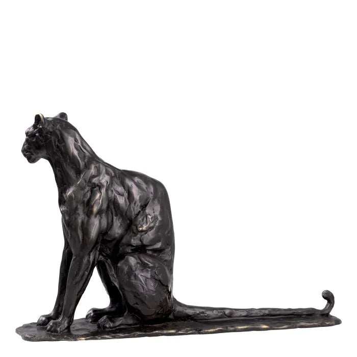 SCULPTURE SITTING PANTHER