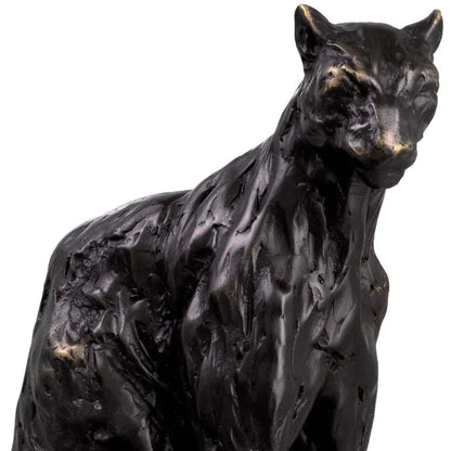 SCULPTURE SITTING PANTHER