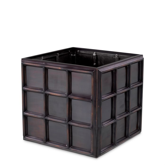 PLANTER GRID ANTIQUE BRONZE FINISH