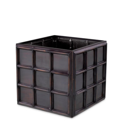 PLANTER GRID ANTIQUE BRONZE FINISH