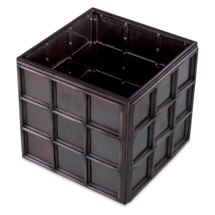 PLANTER GRID ANTIQUE BRONZE FINISH