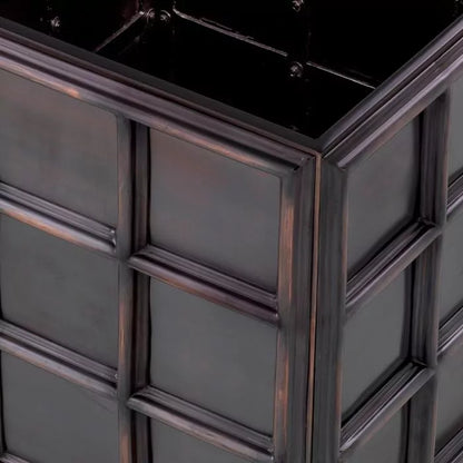 PLANTER GRID ANTIQUE BRONZE FINISH