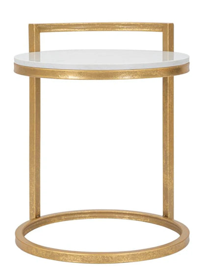 SIDE TABLE ROUND MARBRE