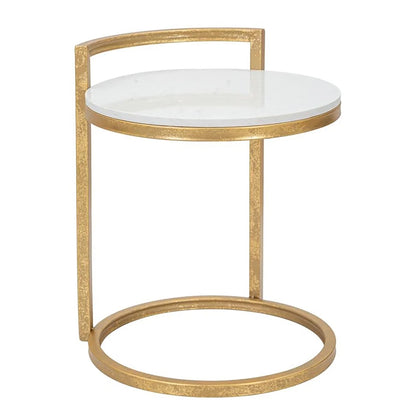SIDE TABLE ROUND MARBRE