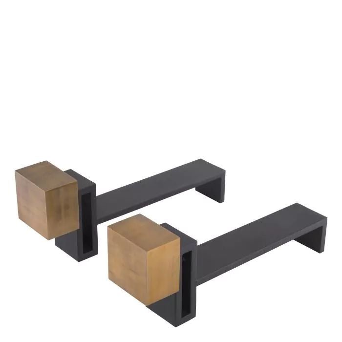 ANDIRON CHITRY SET OF 2