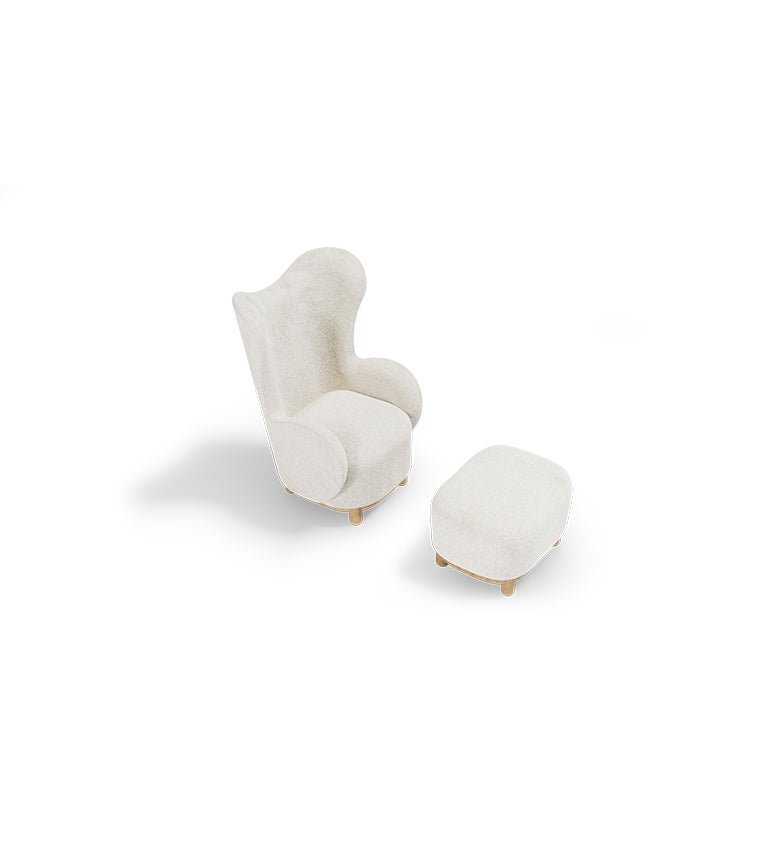 ARMCHAIR AND OTTOMAN CUDDLE