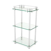 Bathroom Rack Devon three-tier metal storage shelf