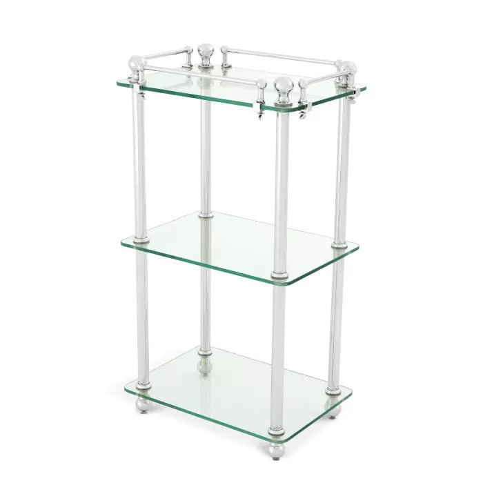 Bathroom Rack Devon three-tier metal storage shelf