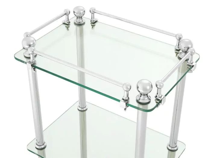 Bathroom Rack Devon three-tier metal storage shelf