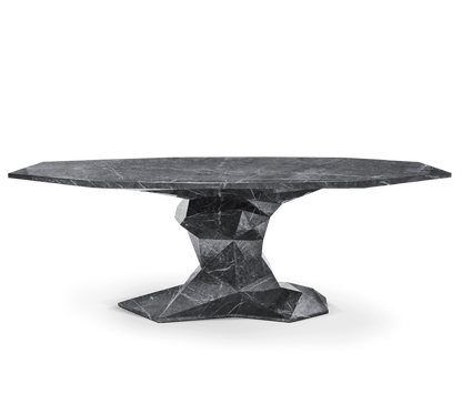 BONSAI FAUX-MARBLE DINING TABLE