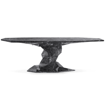 BONSAI FAUX-MARBLE DINING TABLE