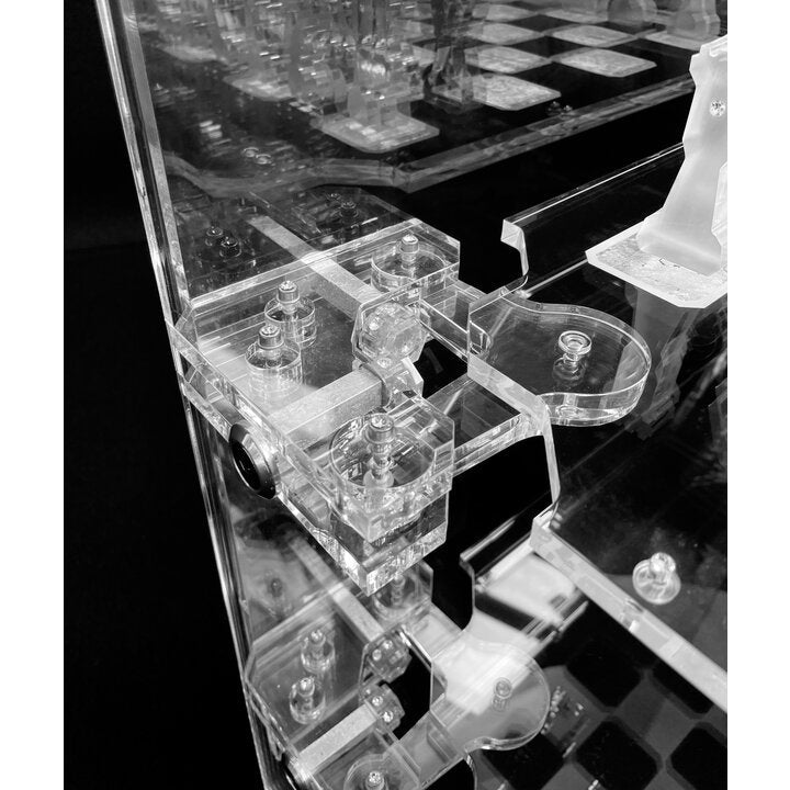 Chess Table Enigma Banfi transparent plexiglass chess table
