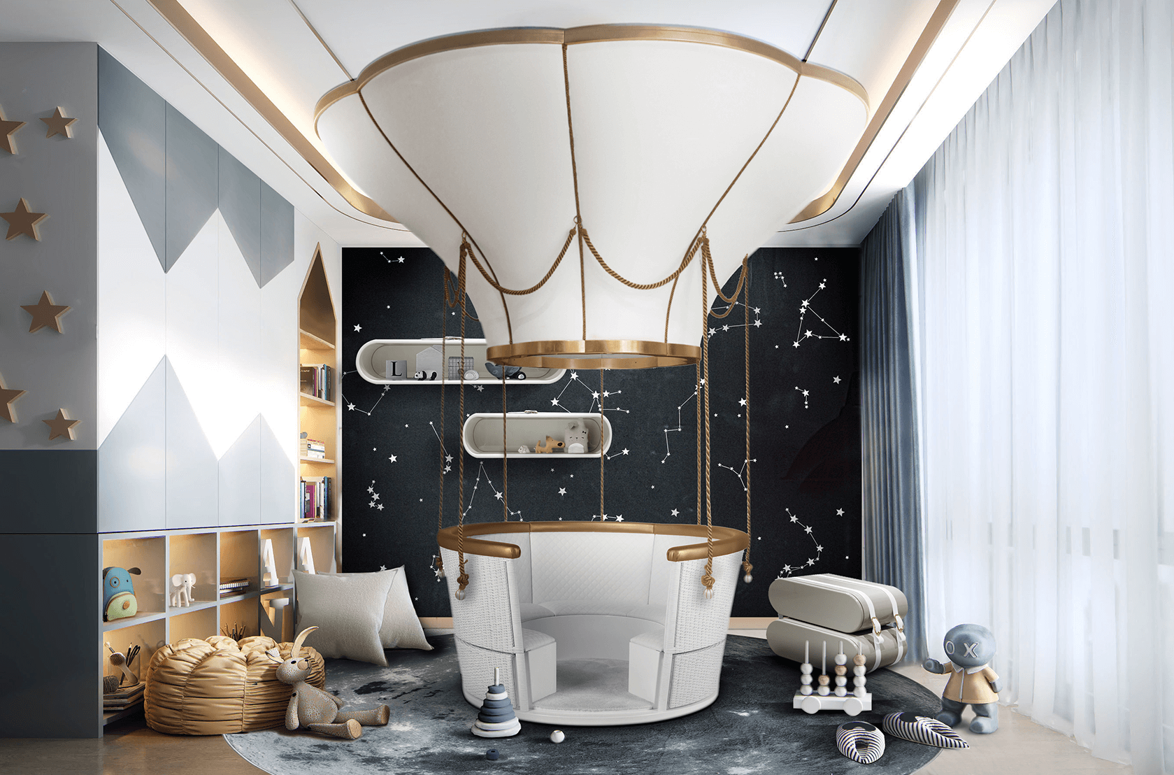 CRIB - SOFA - BED FANTASY AIR BALLOON